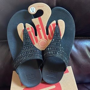 Fit Flop brand black Lulu sandal shoe